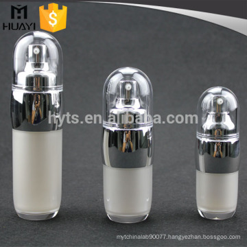 top sale new design white airless acrylic bottle with transparent cap